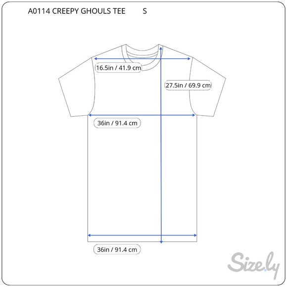 Zombie Vampire Creepy Ghouls Evil Halloween T Shirt All Over Print Men's Small - Picture 6 of 6